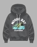 Big & Tall Gray Hawaiian Graphic Hoodie for big men