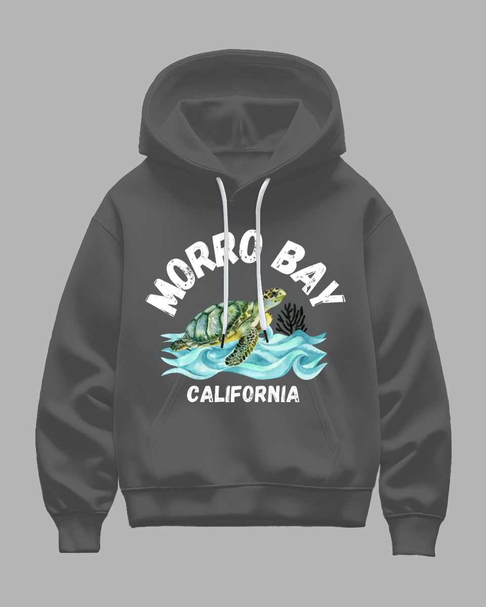 Big & Tall Gray Hawaiian Graphic Hoodie for big men