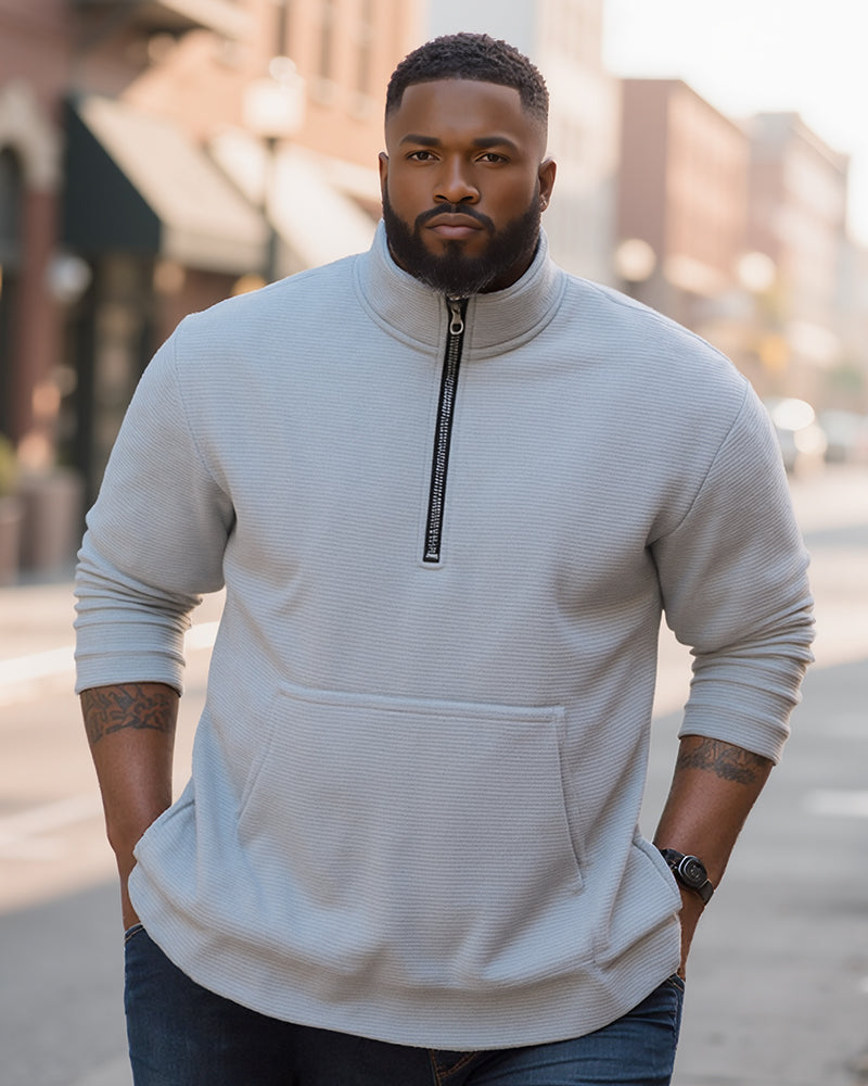Big & Tall Solid Color Hoodie for big men view 1