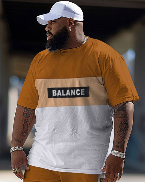 Big & Tall Streetwear Two-piece Set for big men view 2