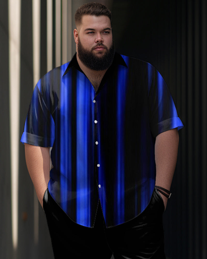 Big & Tall Gradient T-Shirt Pants Set for big men view 2