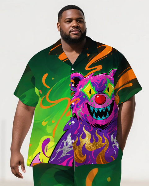Big & Tall Gradient T-Shirt Pants Set for big men view 2