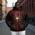 Big & Tall Graphic Streetwear Skull Hoodie for big men