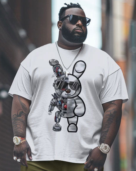 Big & Tall Streetwear T-Shirt Pants Set for big men view 2