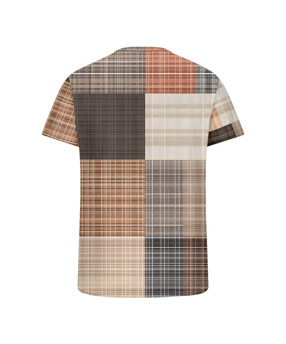 Big & Tall Geometric Plaid Graphic T-Shirt for big men view 5