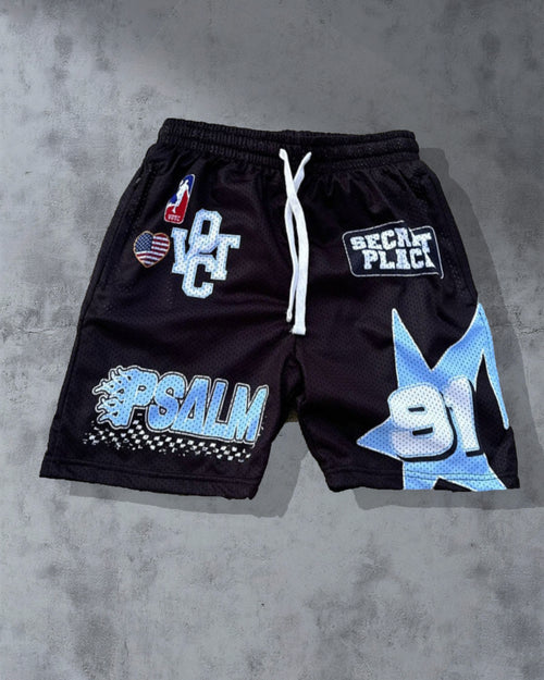 Big & Tall Gradient Graphic Streetwear Shorts for big men view 2