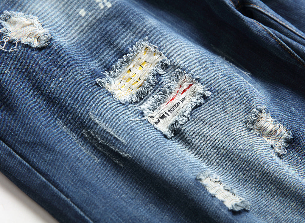 Big & Tall Denim Graffiti Streetwear Jeans for big men view 5