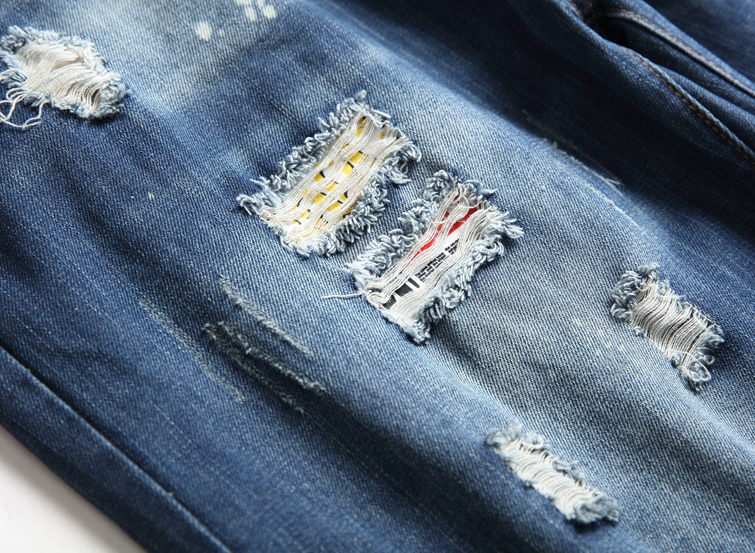 Big & Tall Denim Graffiti Streetwear Jeans for big men view 5