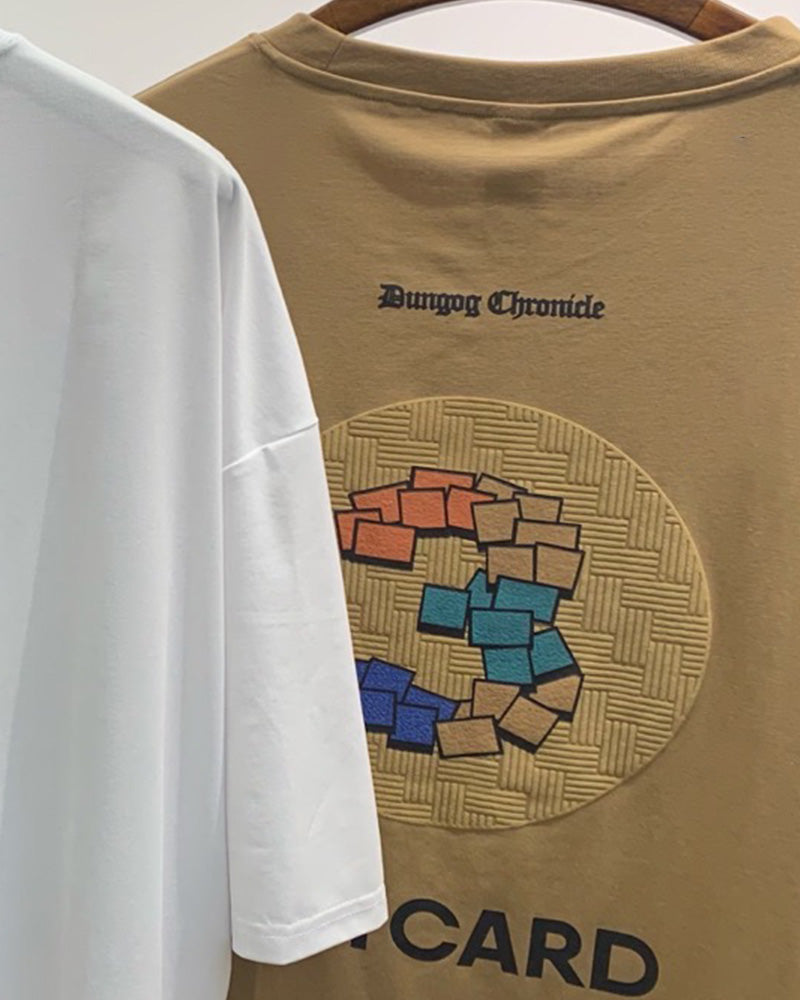 Big & Tall Solid Color Graphic Streetwear T-Shirt for big men view 11