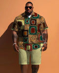Big & Tall Geometric Graphic Jeans for big men view 1