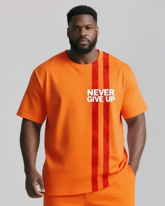 Big & Tall Striped Two-piece Set for big men view 10