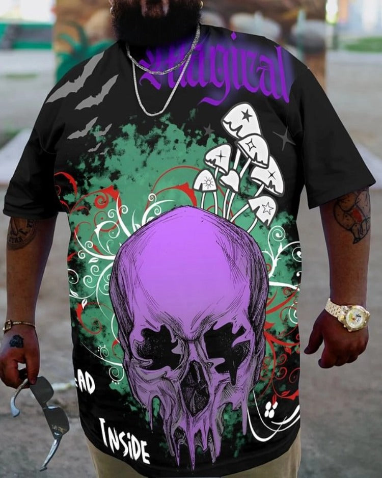 Big & Tall Skull T-Shirt for big men view 1