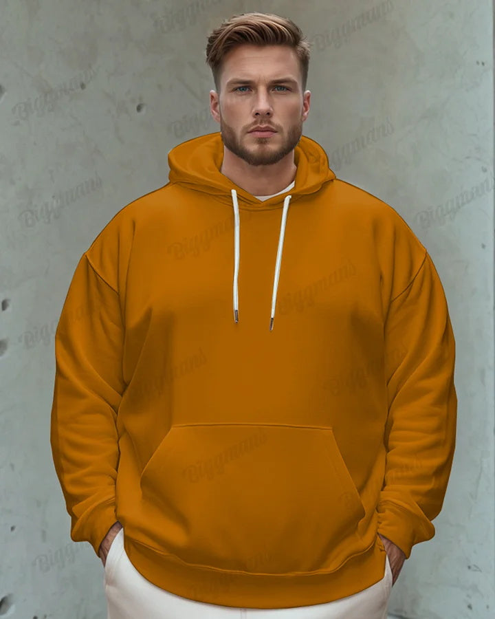 Big & Tall Solid Color Hoodie for big men view 3