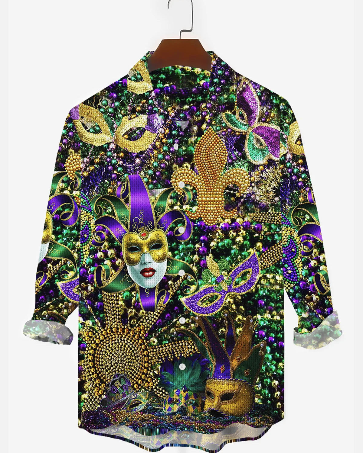 Big & Tall Graphic Long Sleeve Shirt for big men view 3