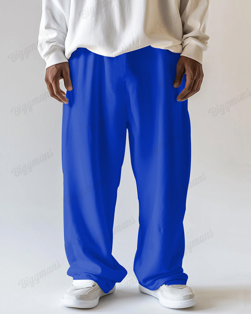 Big & Tall Solid Color Streetwear Jogging Pants for men view 4