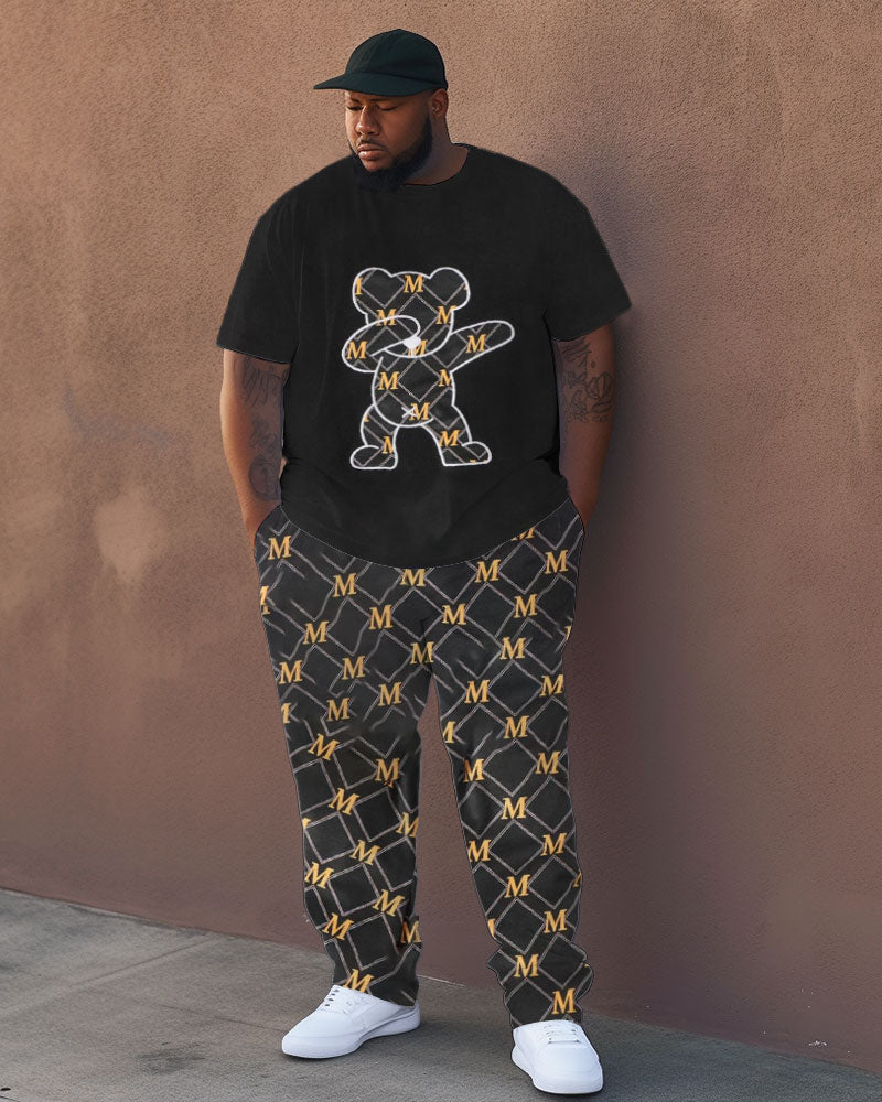 Big & Tall Streetwear Two-piece Set for big men view 1