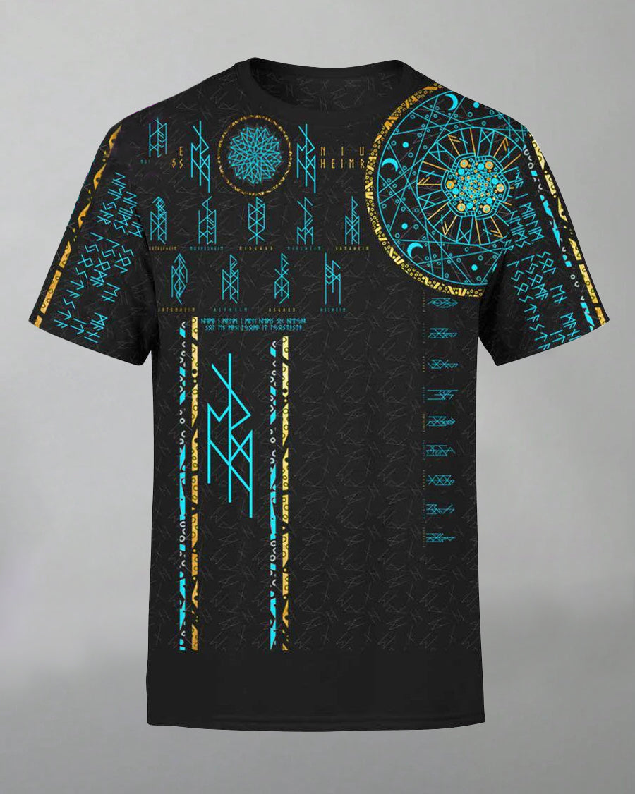 Big & Tall Graphic T-Shirt Shorts Set for big men view 2