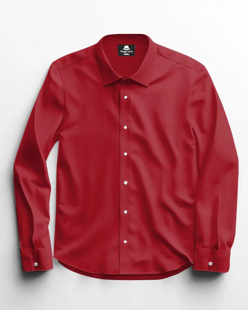 Big & Tall Solid Color Shirt Pants Set for big men view 15