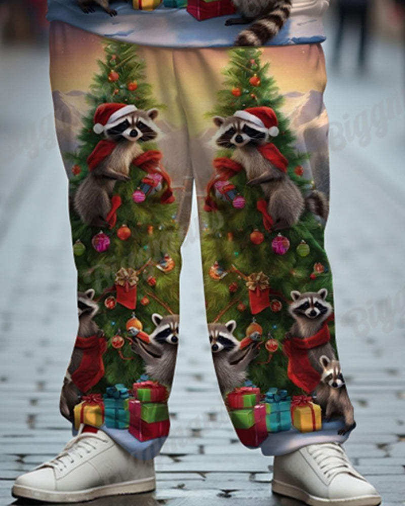 Big & Tall Graphic Hoodie Sweatpants Set for big men view 3