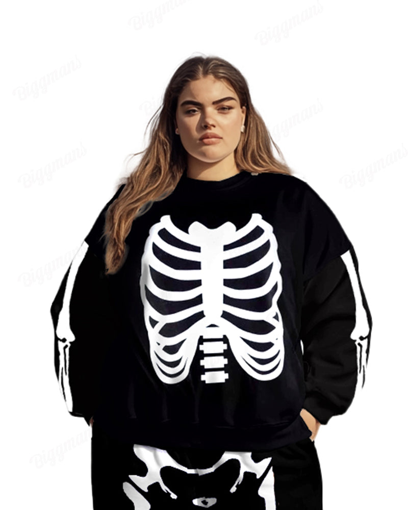 Big & Tall Graphic Hoodie Sweatpants Set for big men view 2