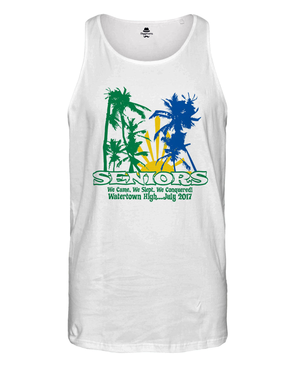 Big & Tall Hawaiian Graphic Tank Top for big men view 2