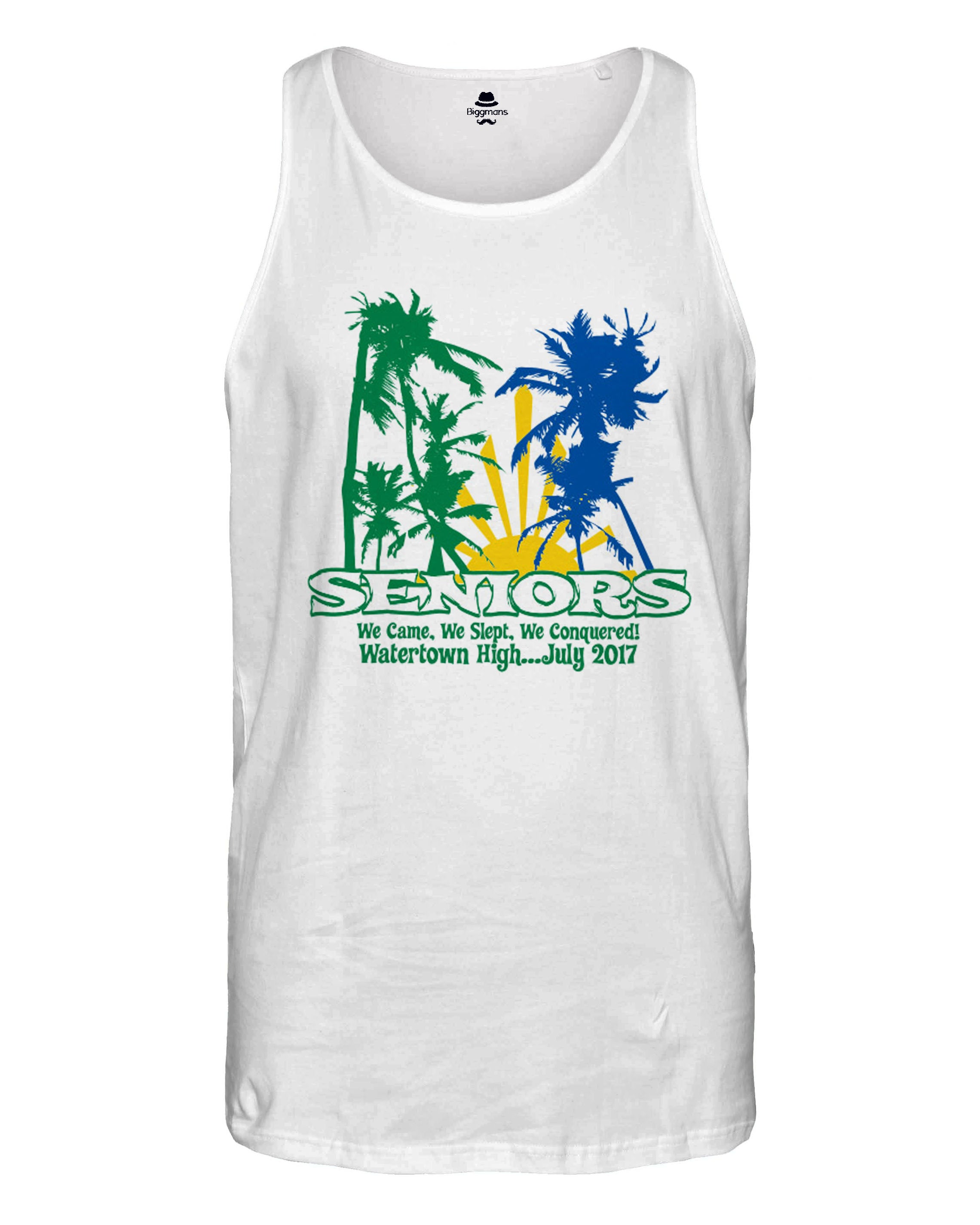 Big & Tall Hawaiian Graphic Tank Top for big men view 2