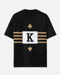 Big & Tall Striped Streetwear T-Shirt for big men