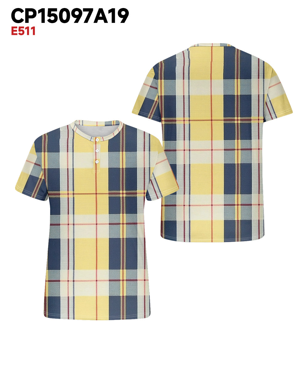 Big & Tall Yellow Graphic T-Shirt for big men view 3