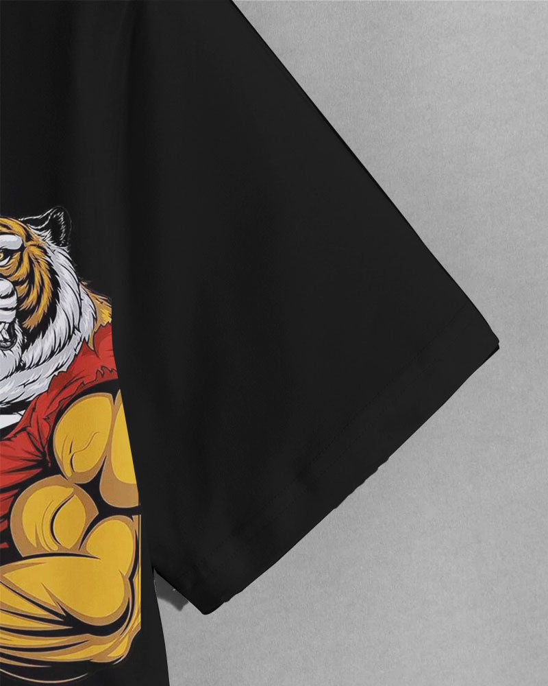 Big & Tall Graphic T-Shirt Pants Set for big men view 4