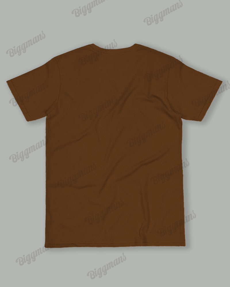 Big & Tall Brown Colorblock T-Shirt Pants Set for big men view 3