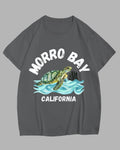 Big & Tall Gray Hawaiian Graphic T-Shirt for big men