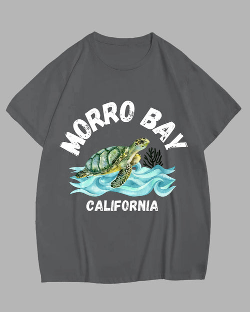 Big & Tall Gray Hawaiian Graphic T-Shirt for big men