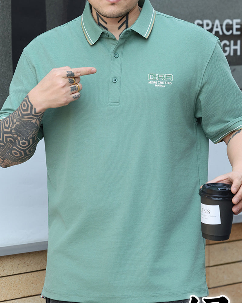 Big & Tall Business Casual Streetwear Polo Shirt for big men view 4