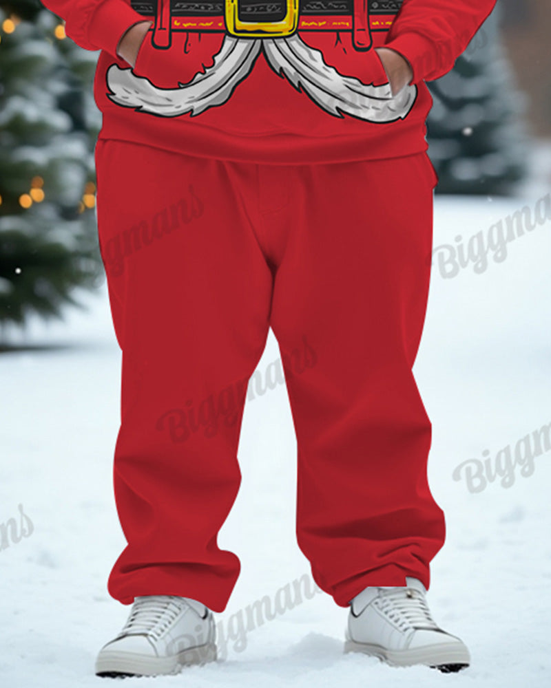 Big & Tall Graphic Hoodie Sweatpants Set for big men view 6