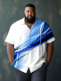 Big & Tall Geometric Graphic Long Sleeve Shirt for big men