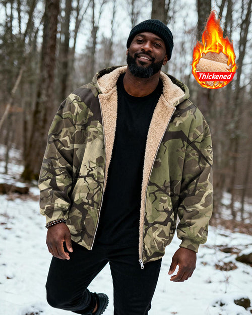Big & Tall Graphic Camouflage Hoodie for big men view 2