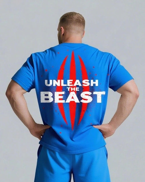Big & Tall Streetwear T-Shirt Shorts Set for big men view 9