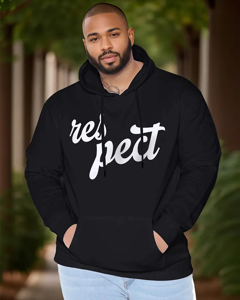 Big & Tall Graphic Hoodie for big men view 2