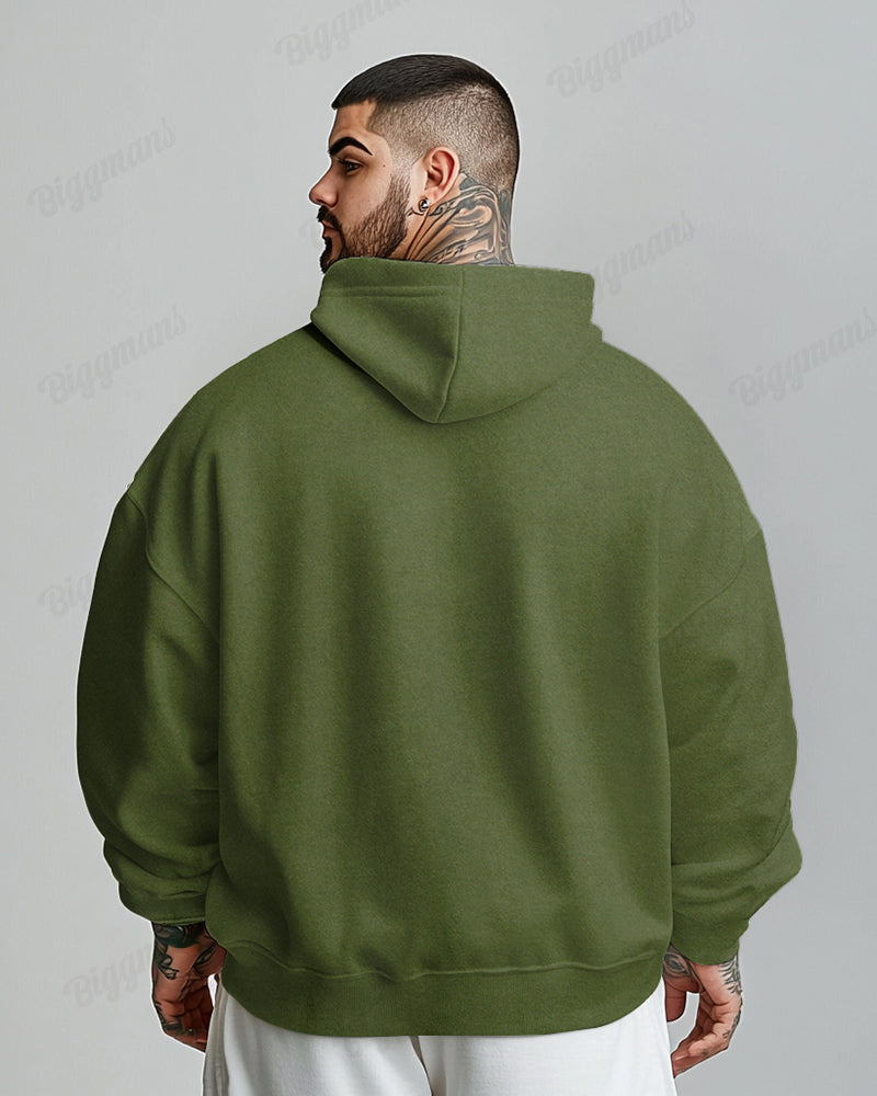 Big & Tall Athletic Streetwear Hoodie Sweatpants Set for big men view 7