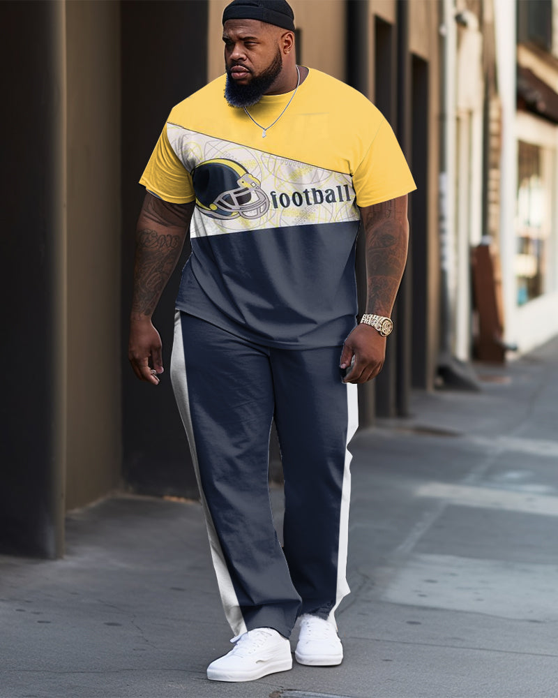 Big & Tall Streetwear Two-piece Set for big men view 1