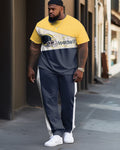 Big & Tall Streetwear Two-piece Set for big men view 1