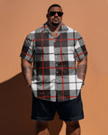 Big & Tall Plaid Jeans for big men view 1