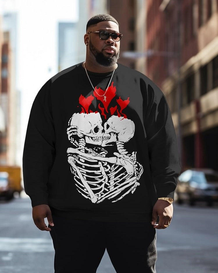 Big & Tall Graffiti Streetwear Skull Men's Clothing for big men view 1
