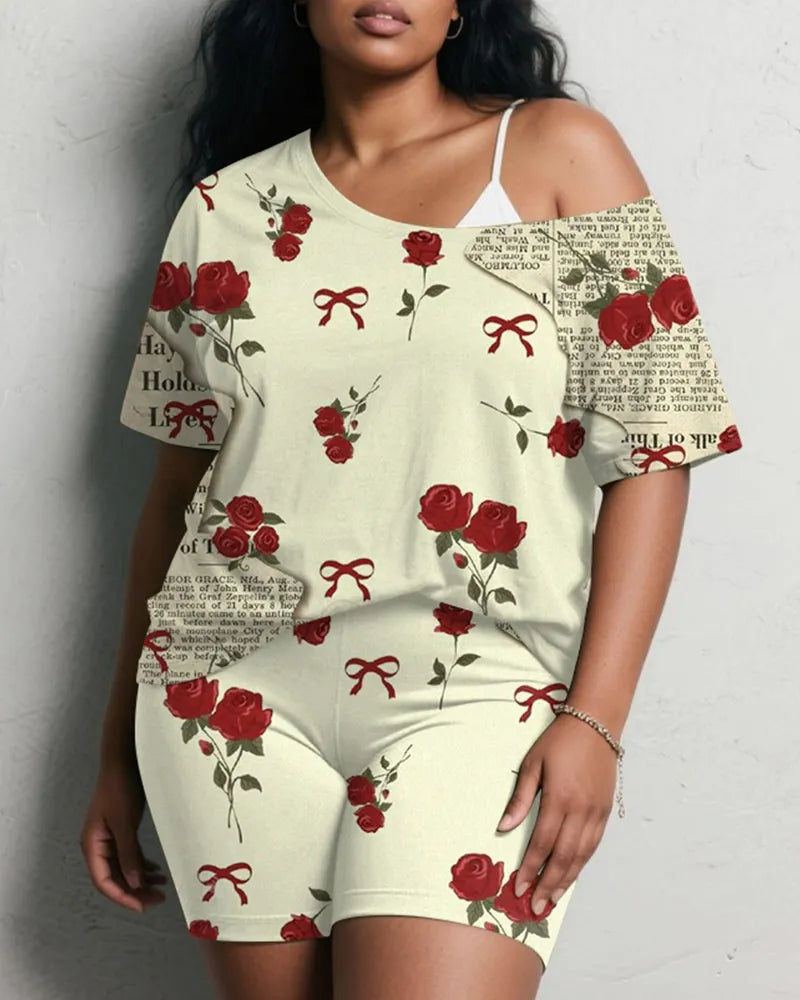 Big & Tall Graphic Vintage Two-piece Set for big men view 1