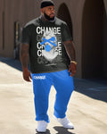 Big & Tall Streetwear Two-piece Set for big men view 1