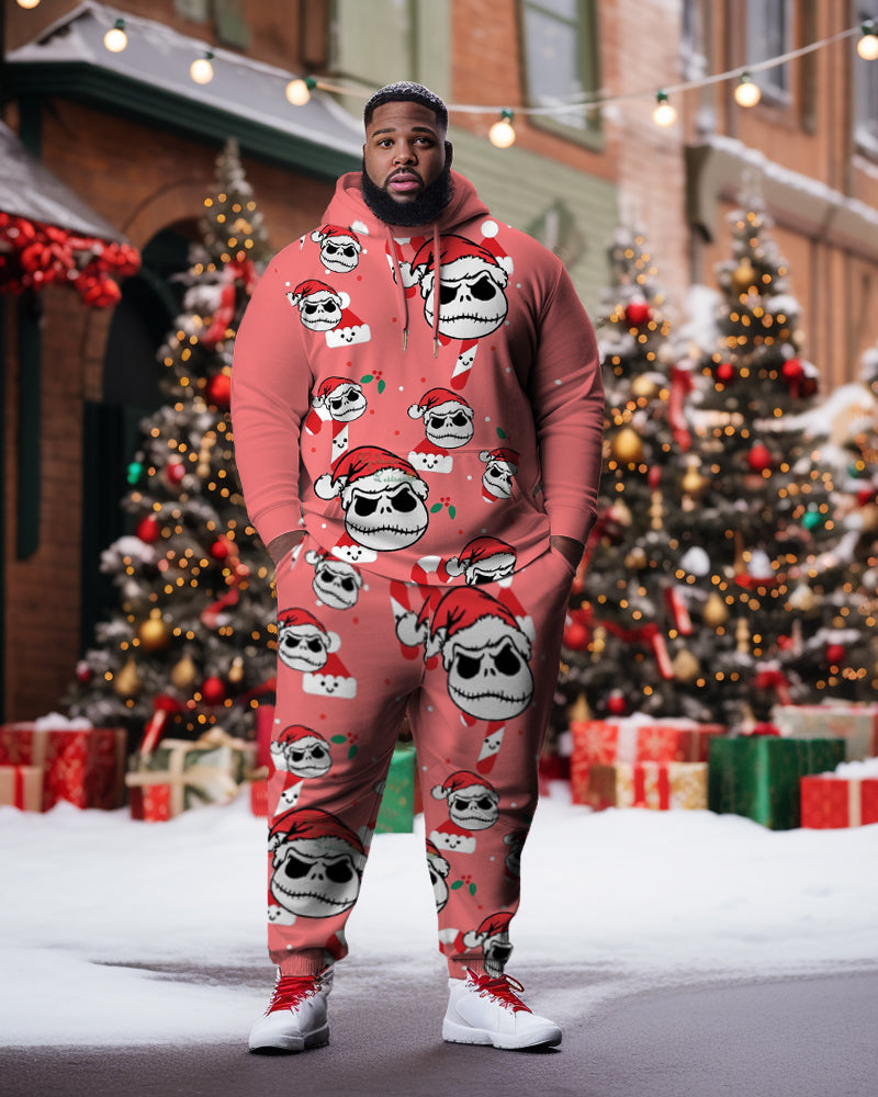 Big & Tall Skull Hoodie for big men view 1