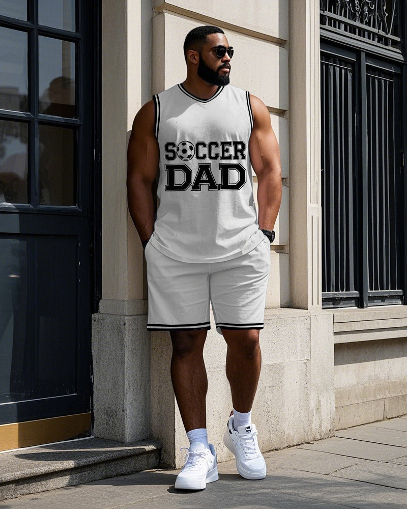 Big & Tall Graphic Athletic Two-piece Set for big men view 1