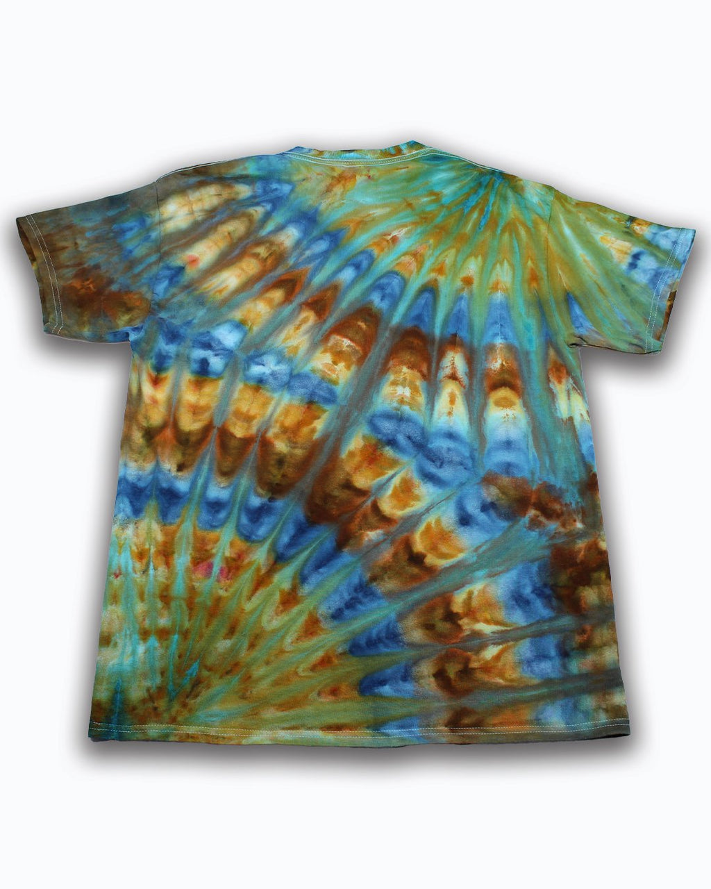 Big & Tall Colorblock Gradient T-Shirt Shorts Set for big men view 6