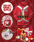 Big & Tall Red Business Casual Streetwear Hoodie for big men view 1