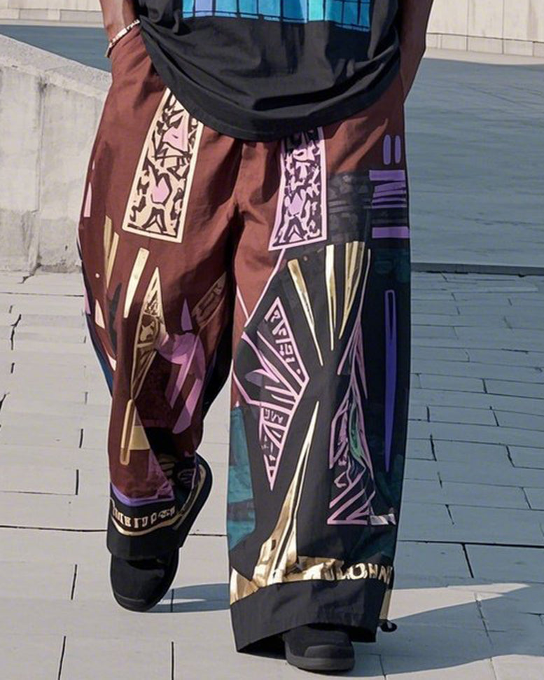 Big & Tall Streetwear T-Shirt Pants Set for big men view 3